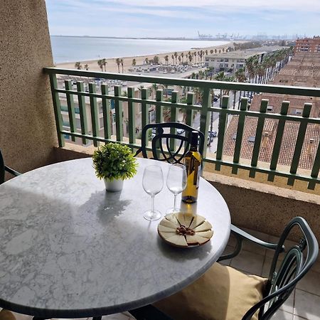 Apartamento Primera Linea De Playa Patacona Valencia Exteriör bild